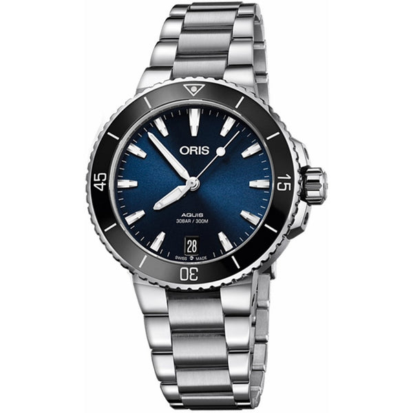 Oris Women's 73377314135MB Aquis Stainless Steel Watch