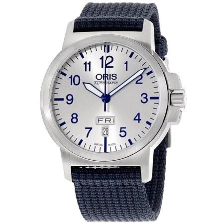 Oris Men's 73576414161TSBLUE BC3 Blue Nylon Watch