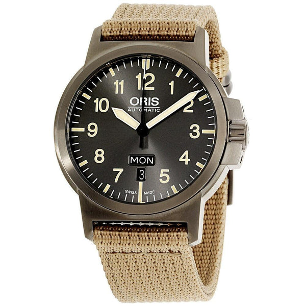 Oris Men's 73576414263TSBGE BC3 Beige Canvas Watch