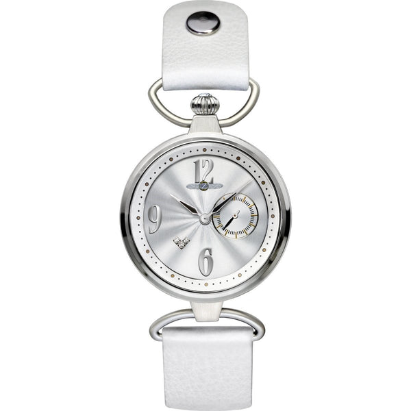 Zeppelin Women's 7437-1 Princess of the Sky Crystal White Leather Watch