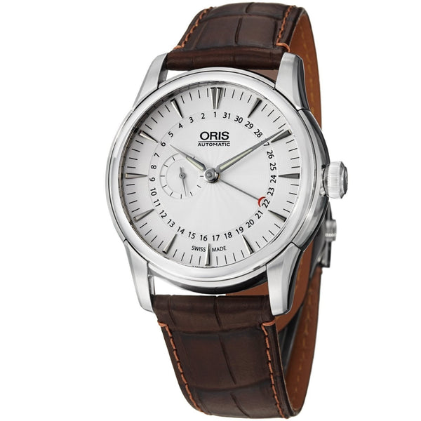 Oris Men's 74476654051LS Artelier Brown Leather Watch