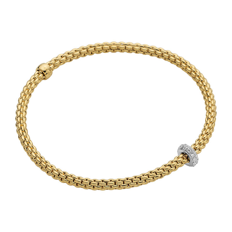 Diamond Flexible Bracelet in 18K White & Yellow Gold 74508BX_BB_G_XBX