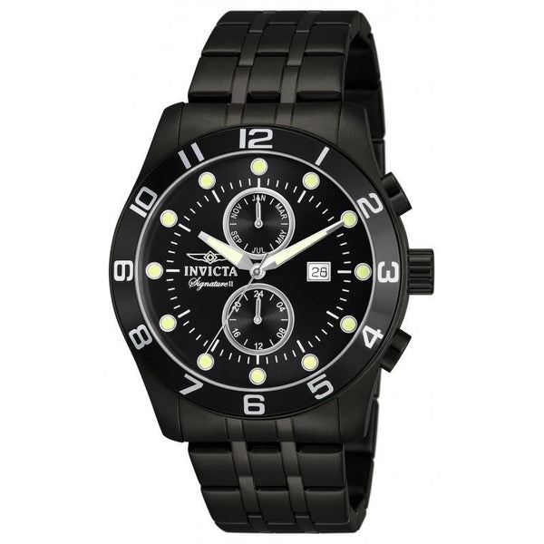 Invicta Men's 7451 Signature Black Stainless Steel Watch