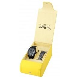 Invicta Men's 7454 Signature Chronograph Black Stainless Steel Watch