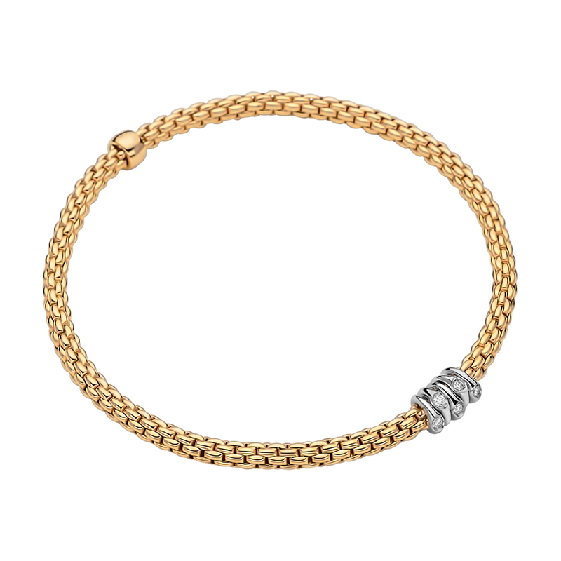 Diamond Bracelet in 18K White & Yellow Gold 74608BX_BB_G_XBX