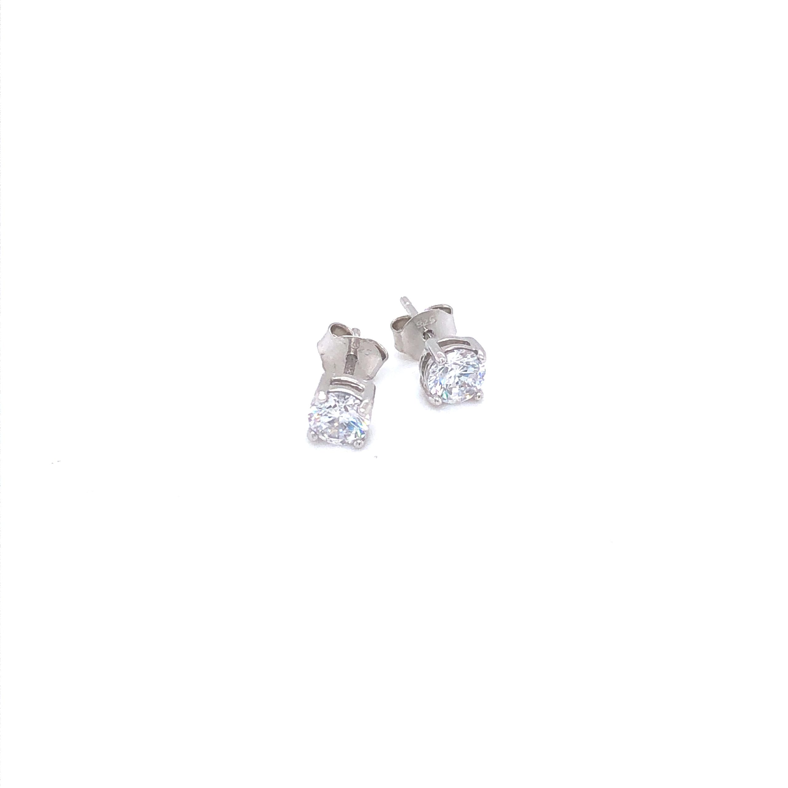 Sterling Silver Stud Earrings 925 5MM