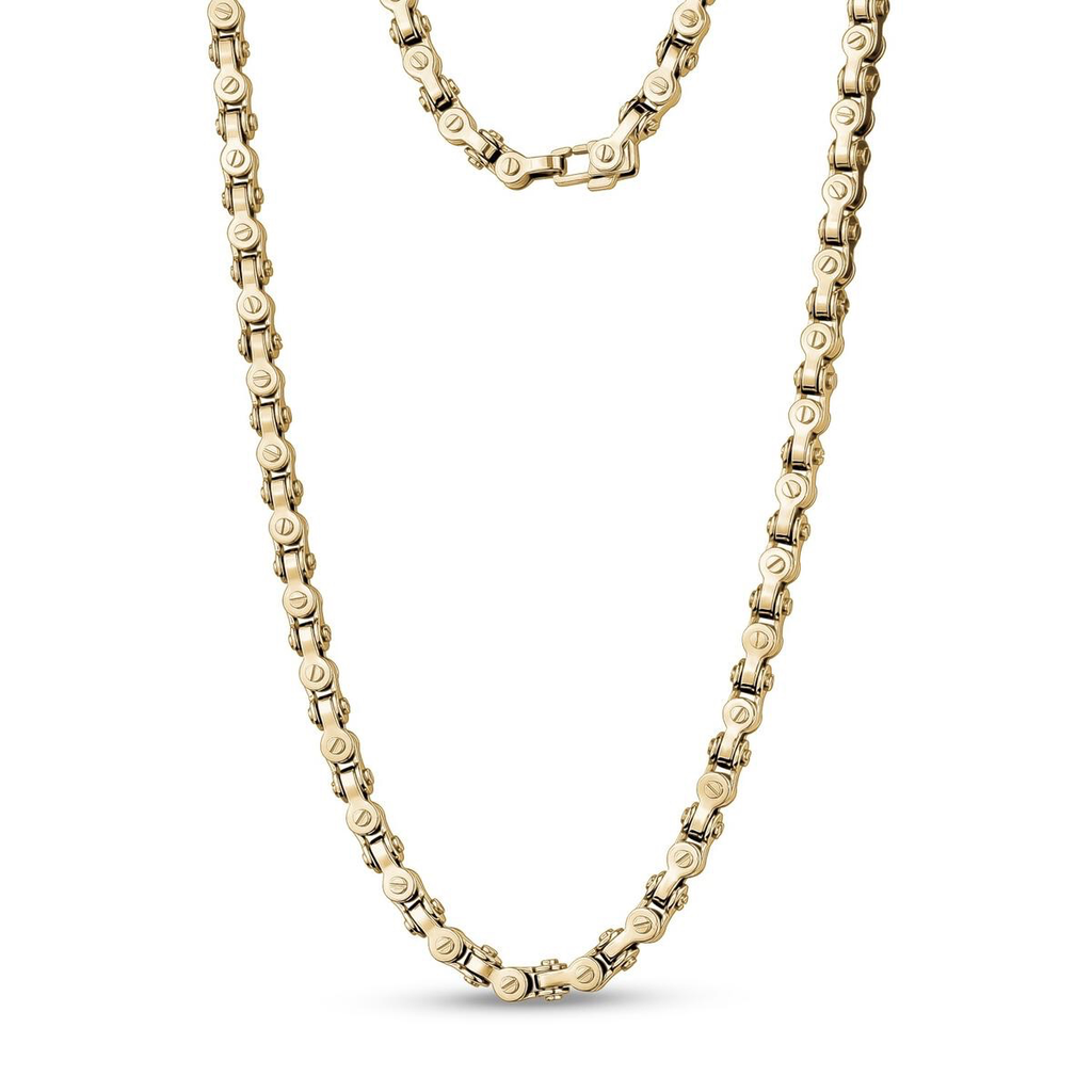 Stainless-Steel Bicycle Chain Necklace
