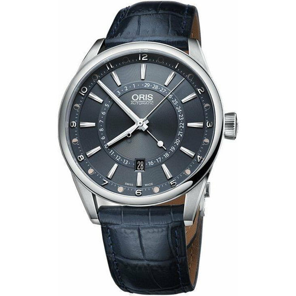 Oris Men's 76176914085LS Artix Tycho Brahe Limited Blue Leather Watch