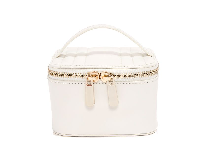 MARIA ZIP JEWELRY CUBE IN WHITE