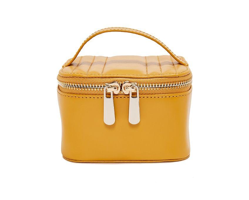 MARIA ZIP CUBE IN MUSTARD
