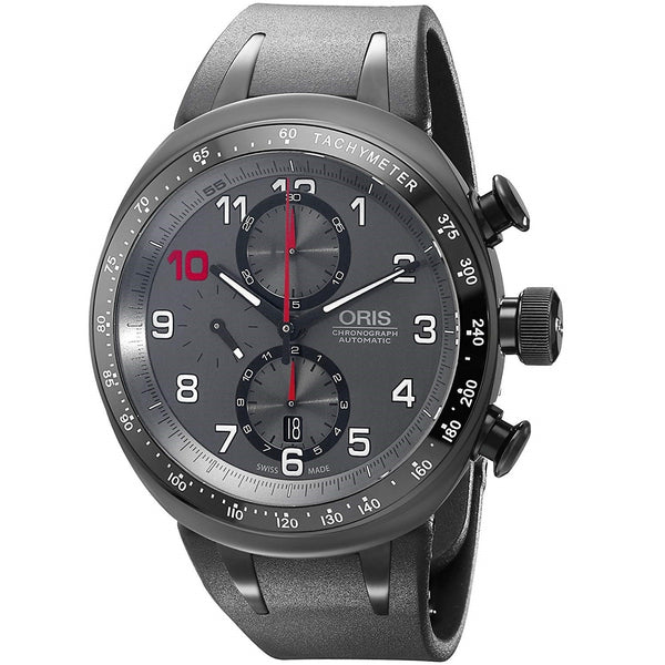 Oris Men's 77476117784RS TT3 Chronograph Black Silicone Watch