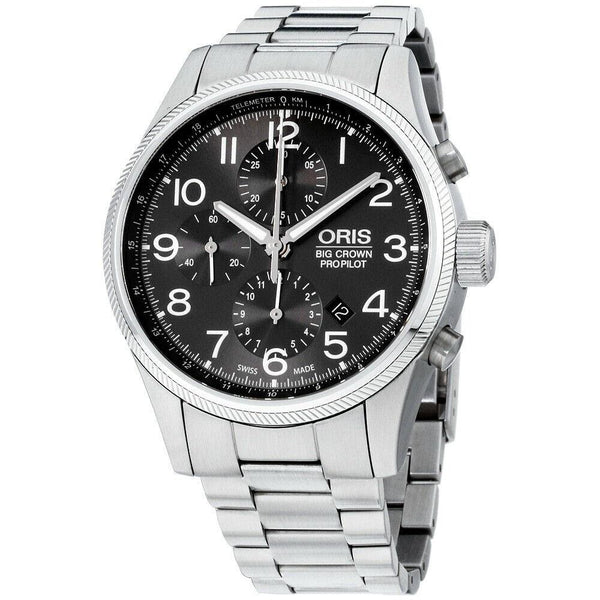 Oris Men's 77476994063MB Big Crown Chronograph Stainless Steel Watch