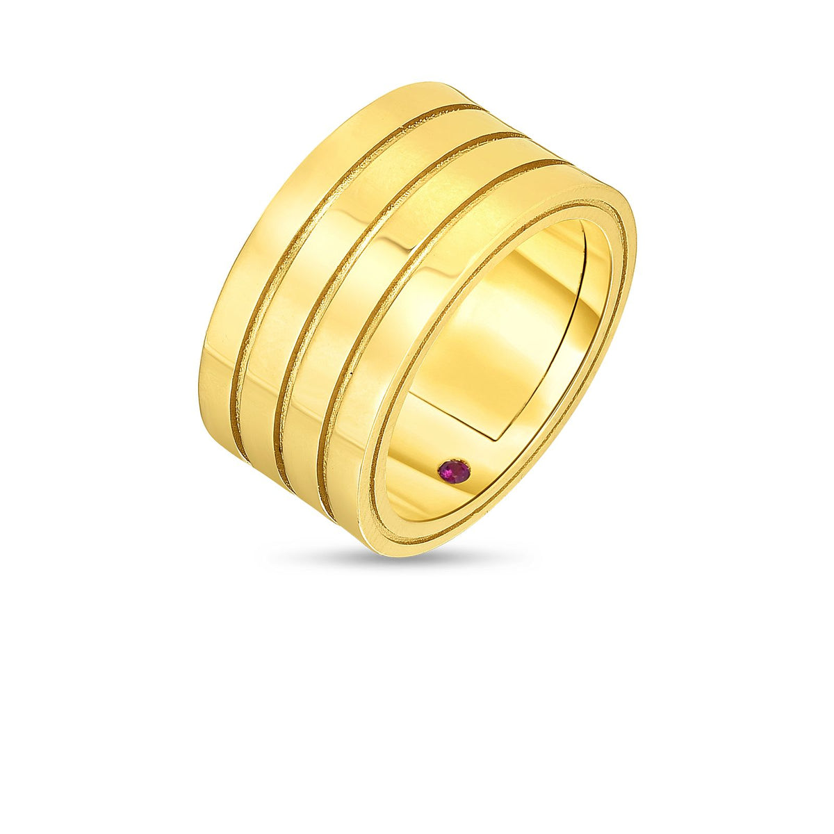 ROBERTO COIN 18KY PORTOFINO 4ROW RING