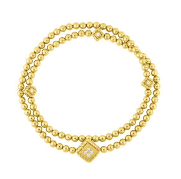 ROBERTO COIN18KY PALAZZO DUCALE DB DIA .06CT BRAC