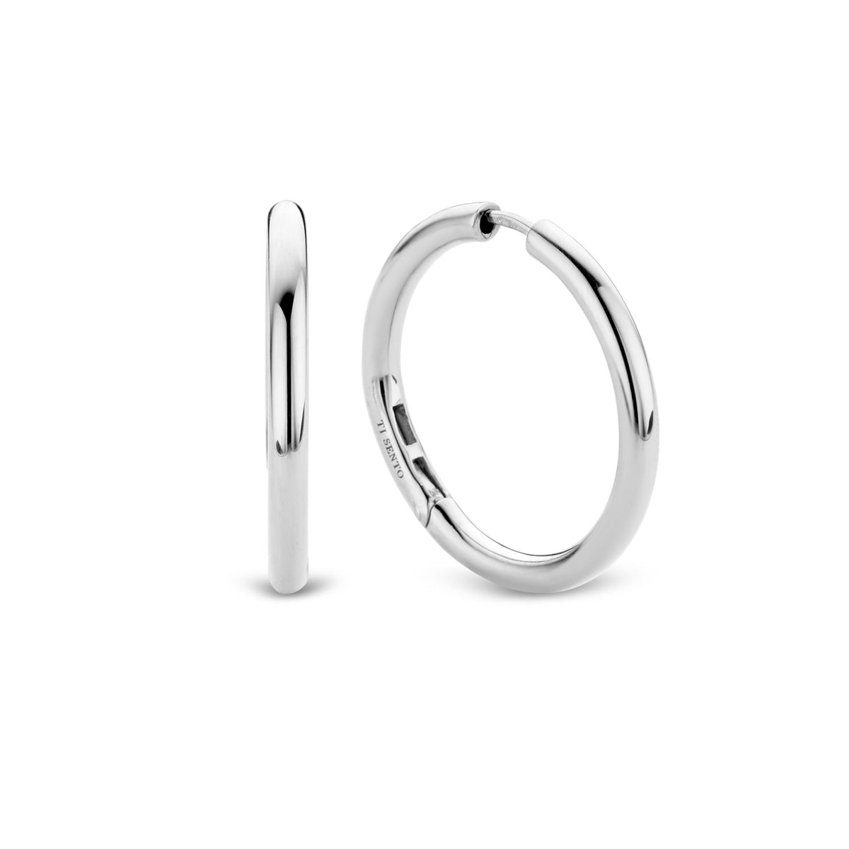 Tisento Milano Sterling Silver rhodium plated SilverEarrings