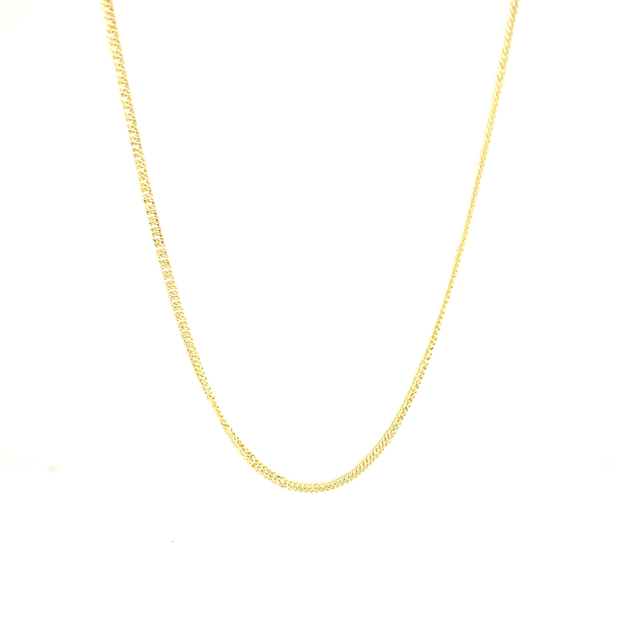 14K Franco Flat Square Chain