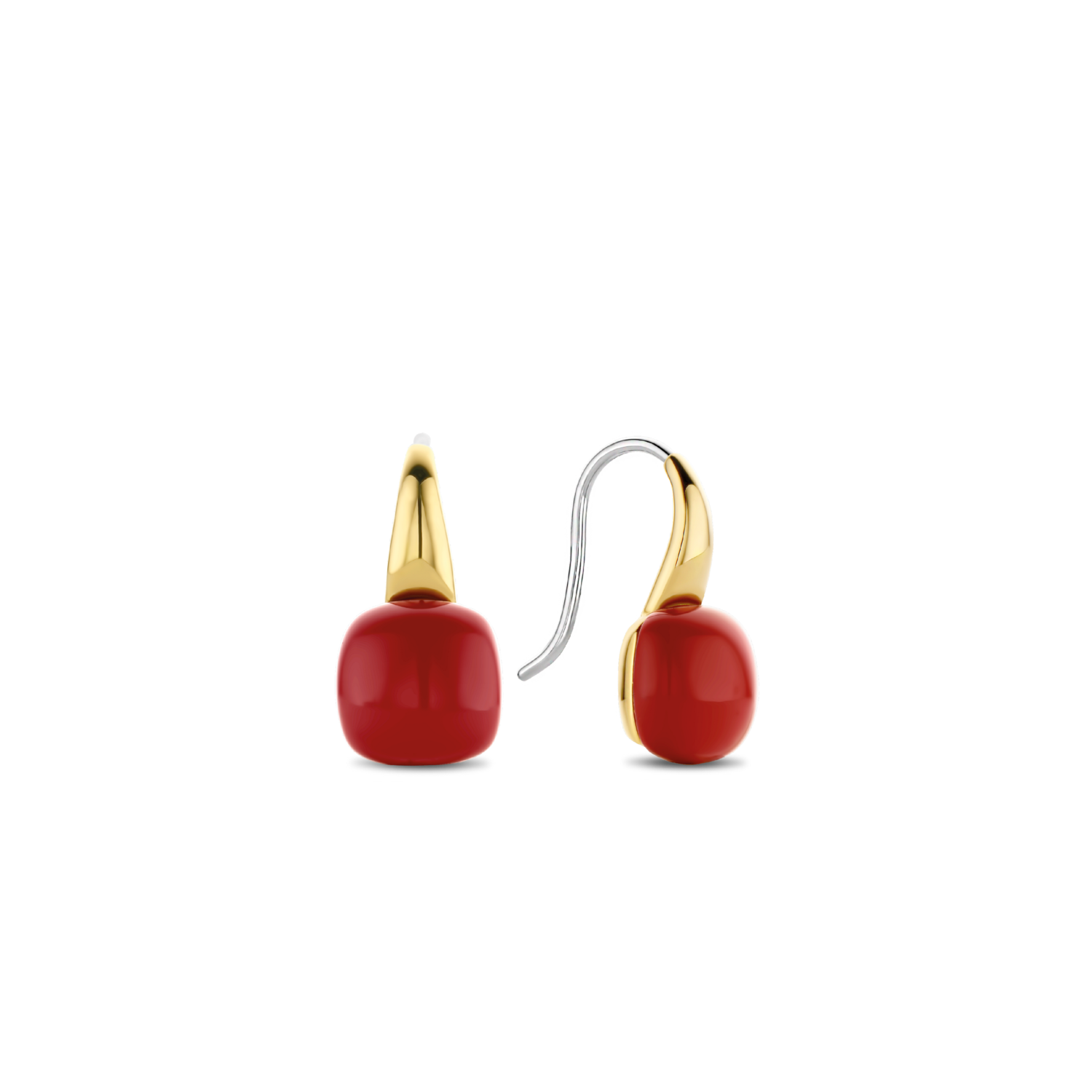 Vibrant Coral Earrings