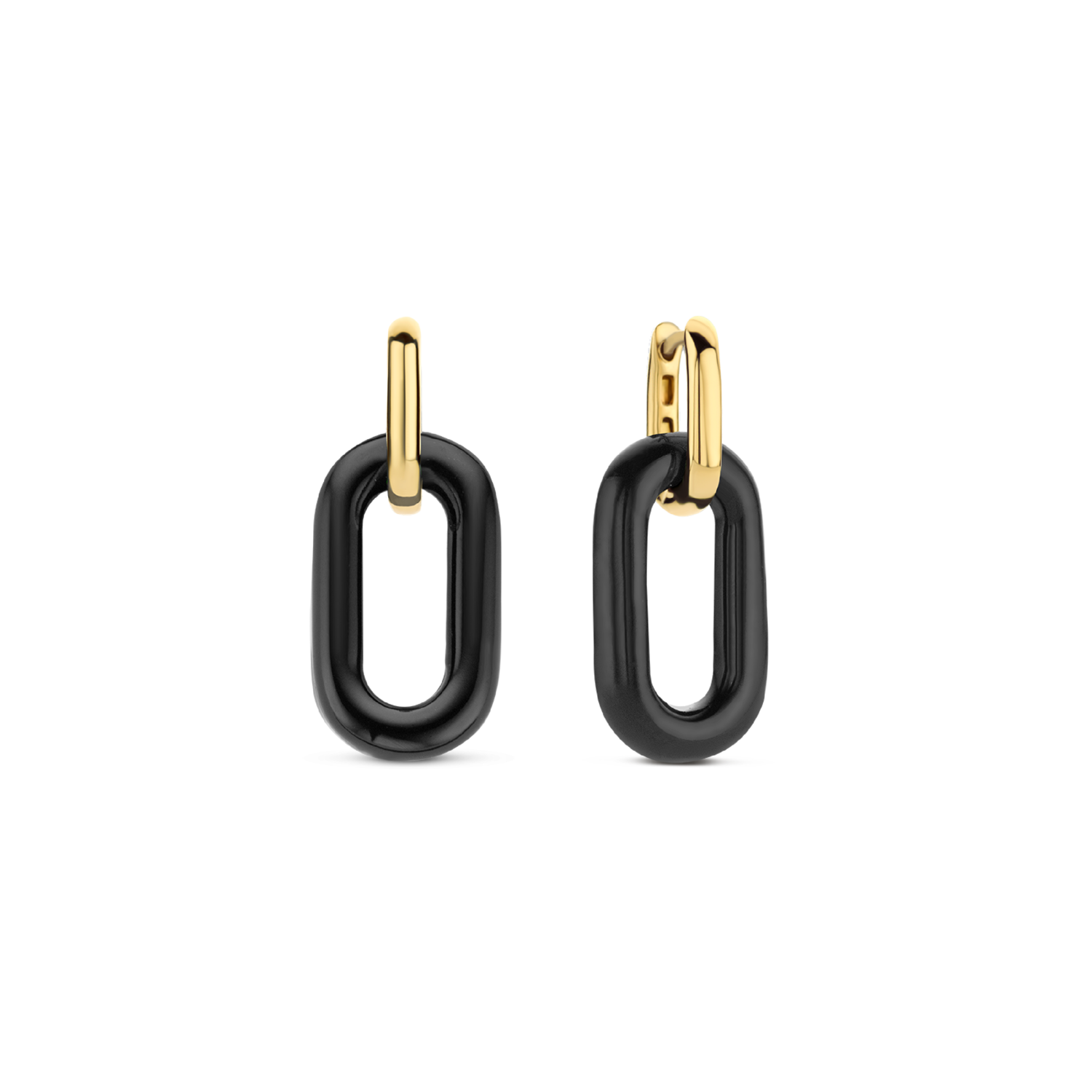 Ti Sento Onix Links Earrings