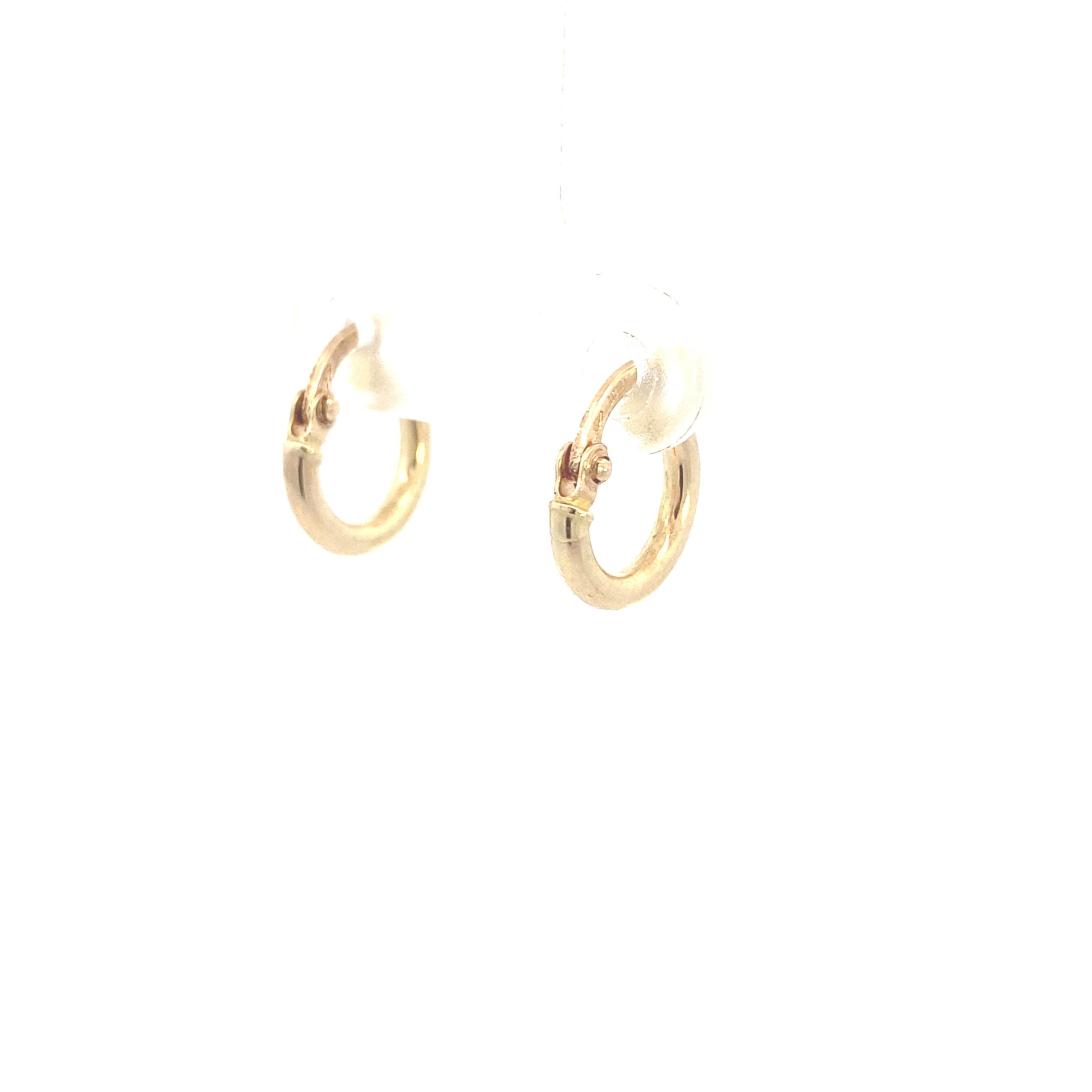 14K Gold Slim Small Hoops