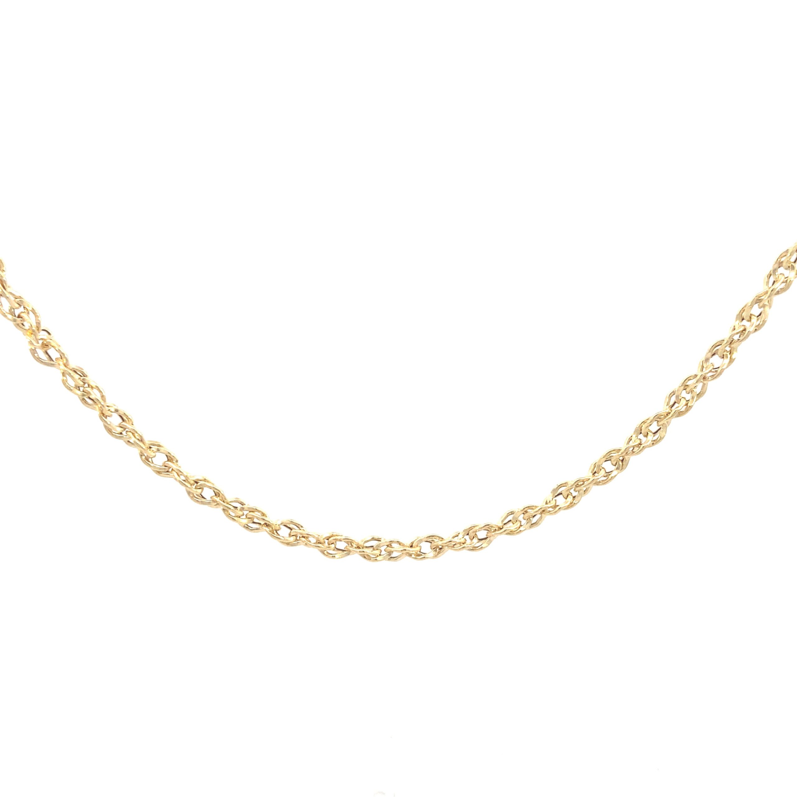 14K Gold Open Rope Chain