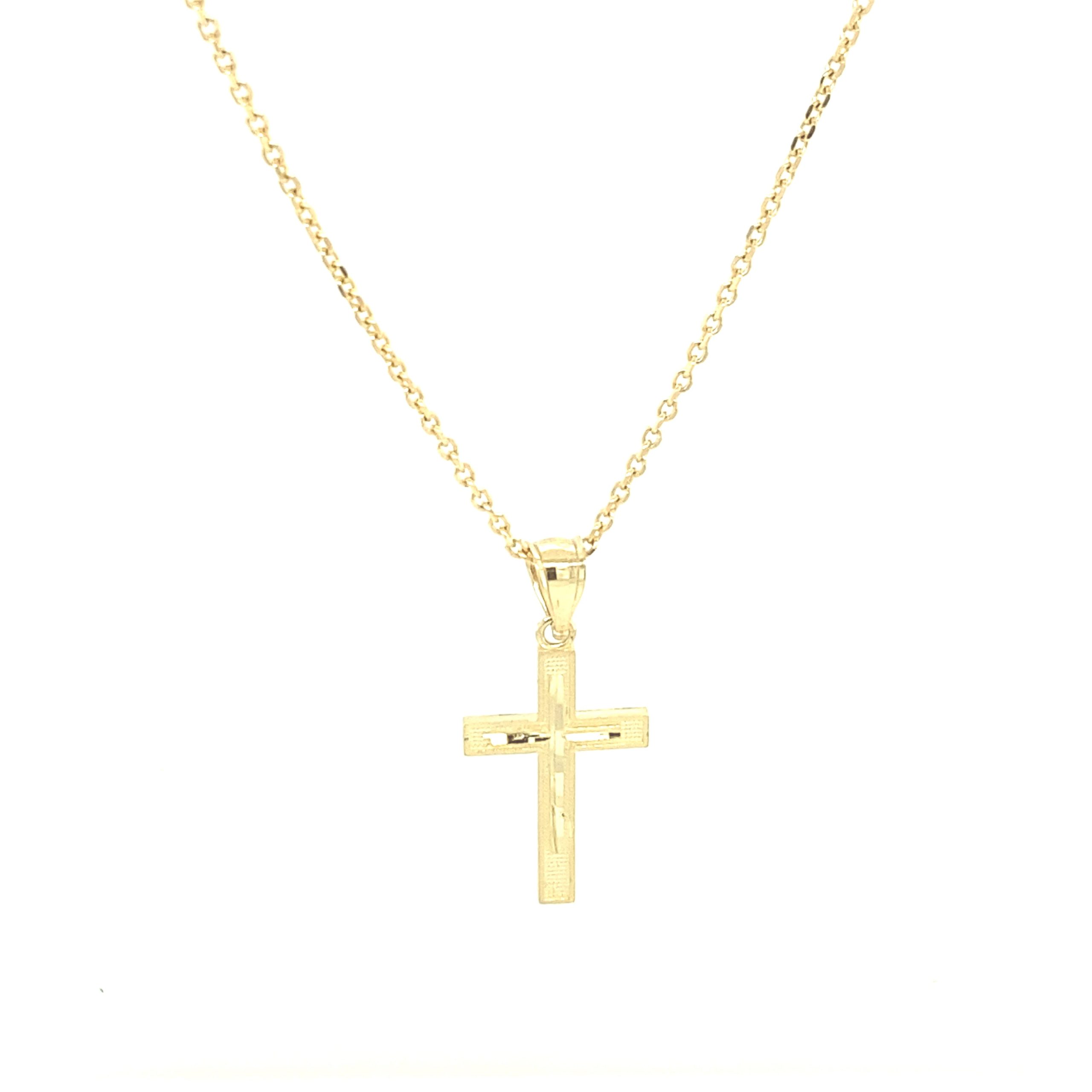 Small Cross Pendant with Desing