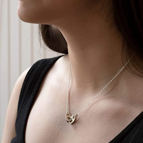 The Double Brummel Necklace (Silver and Gold )