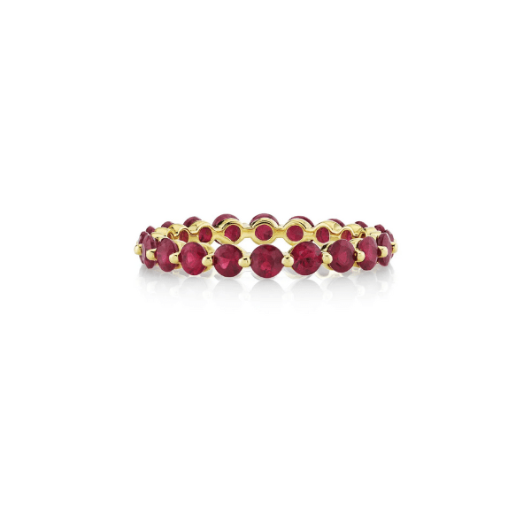 Sloane Street 18K Yellow Gold Ruby Eternity Band- SS-R013-RB-Y-7