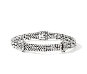 Sterling Silver 6mm Icon Link Flat Chain Bracelet