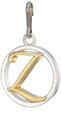 Two-Tone Letter Z Charm (Silver/Gold)
