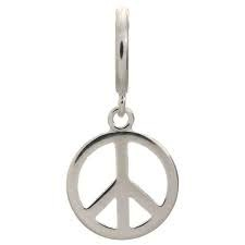 Peace Coin Charm (Silver)