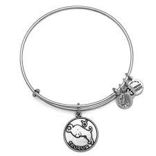 Taurus II Charm Bangle Bracelet (Silver)