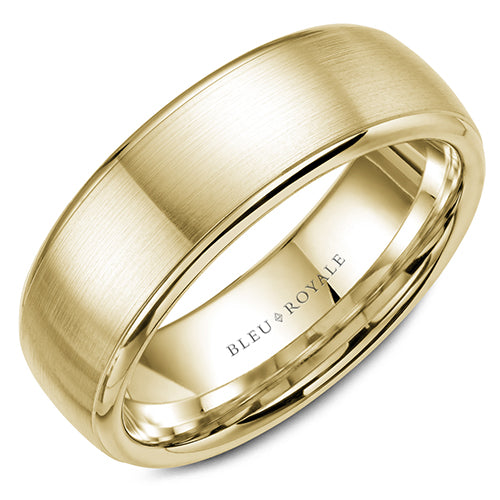 Bleu Royale 14k Yellow Gold Men's Wedding Band - RYL-012Y75-M10