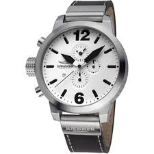 Haemmer Delta Quartz Chronograph Watch (White/Silver)