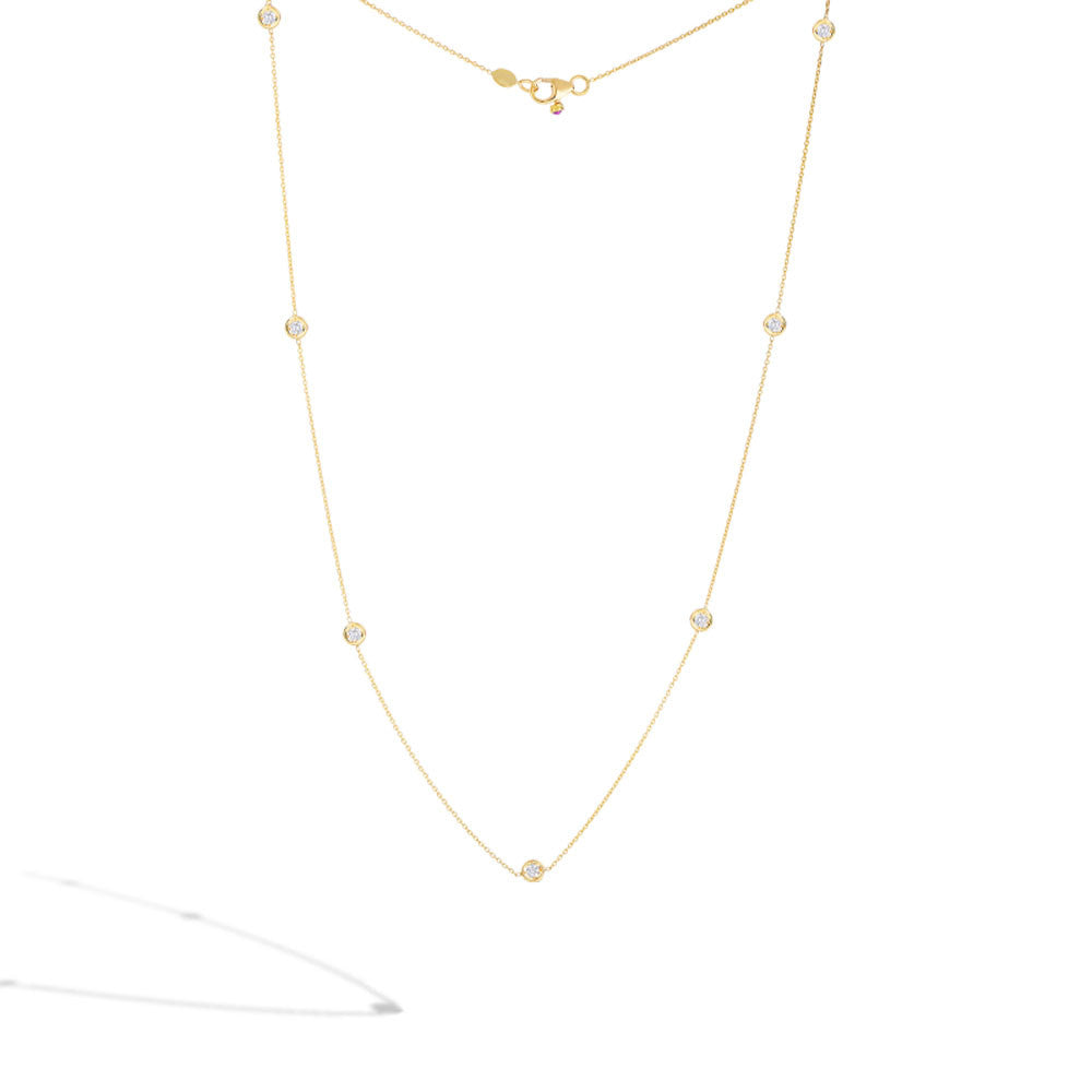 Diamonds By The Inch Yellow Gold Necklace