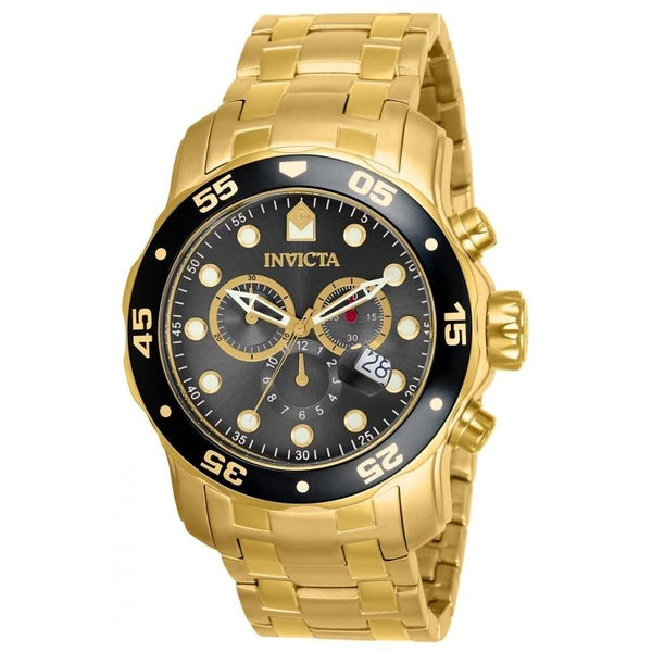 Invicta Men's 80064 Pro Diver Scuba Gold-Tone Stainless Steel Watch