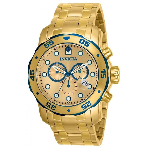 Invicta Men's 80069 Pro Diver Scuba Gold-Tone Stainless Steel Watch