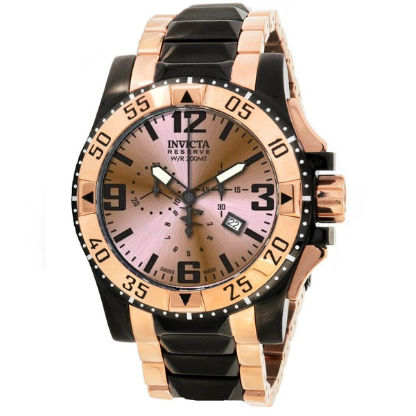 Invicta Men's 80380 Excursion Chronograph Rose-Tone and Black Stainless Steel Watch