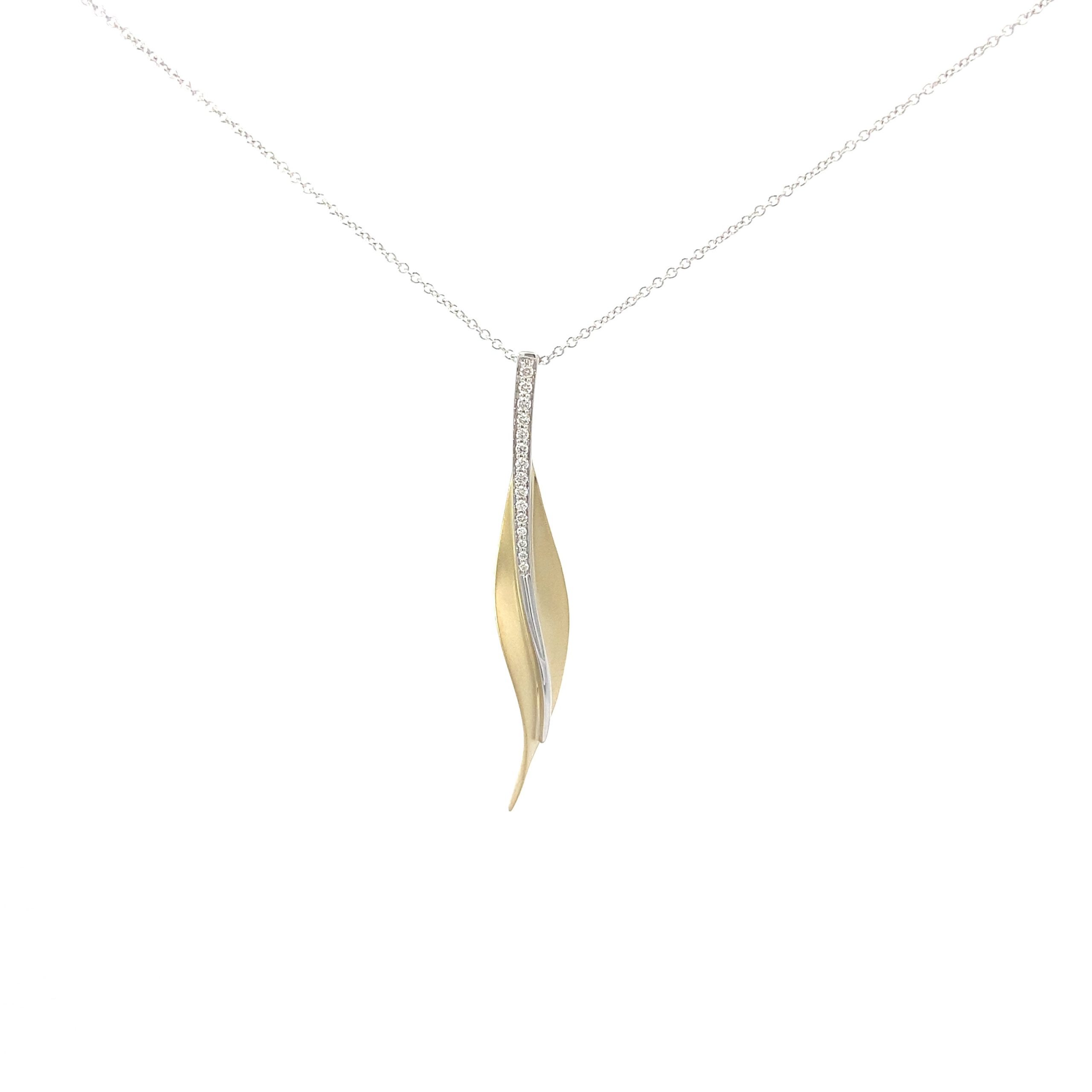 SKINNY LEAF GOLD NECKLACE