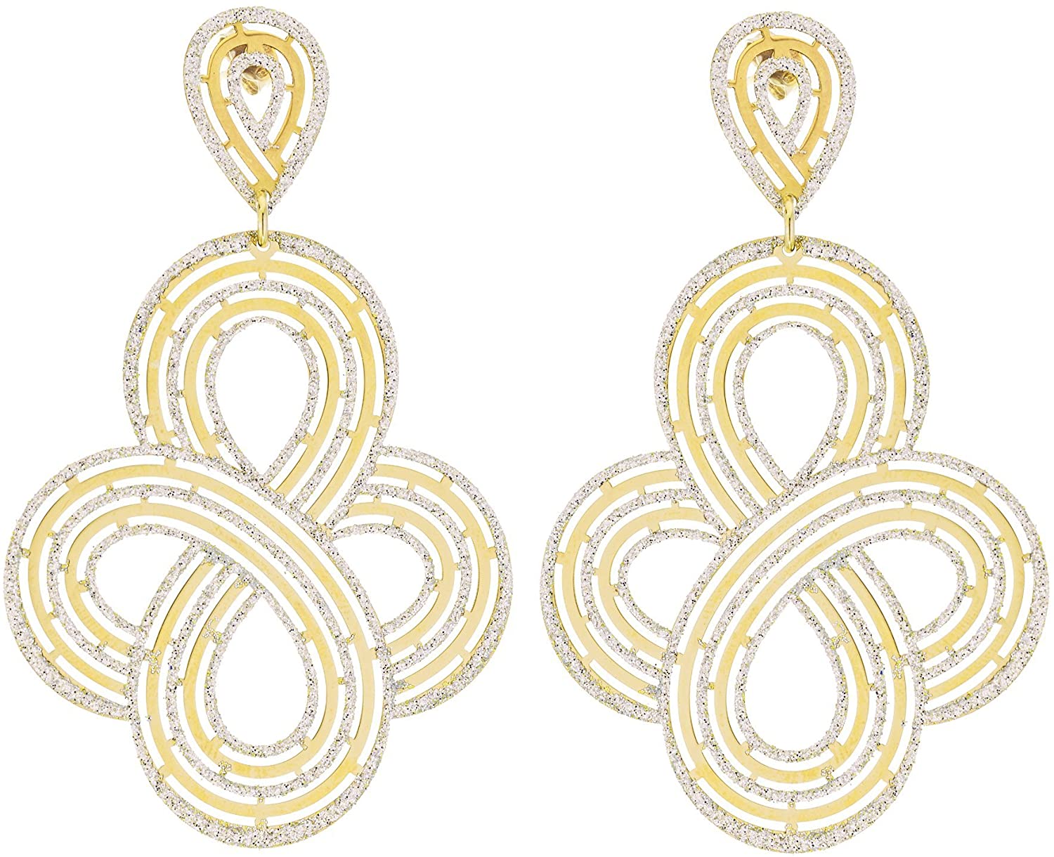 Vanite Glittler Golden Earrings