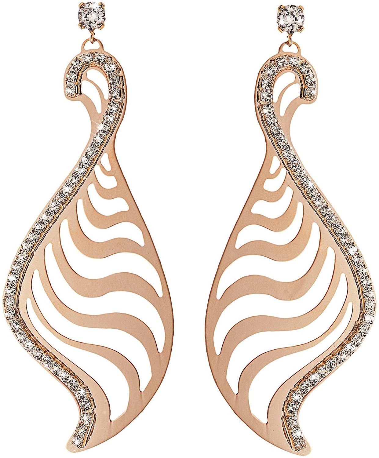 Curved Kalahari Bronze Earrings