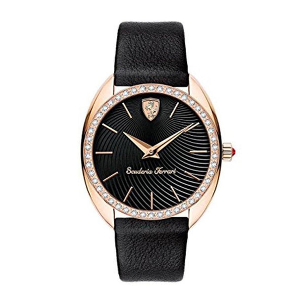 Ferrari Women's 820019 Donna Black Leather Watch