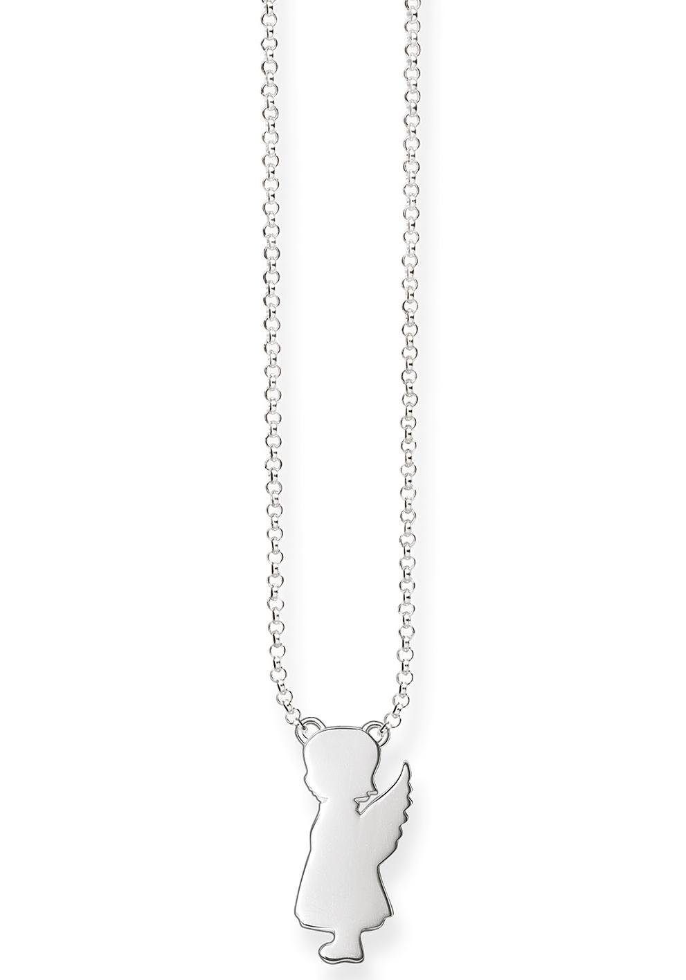 Classic Girl Angel Necklace (Silver)