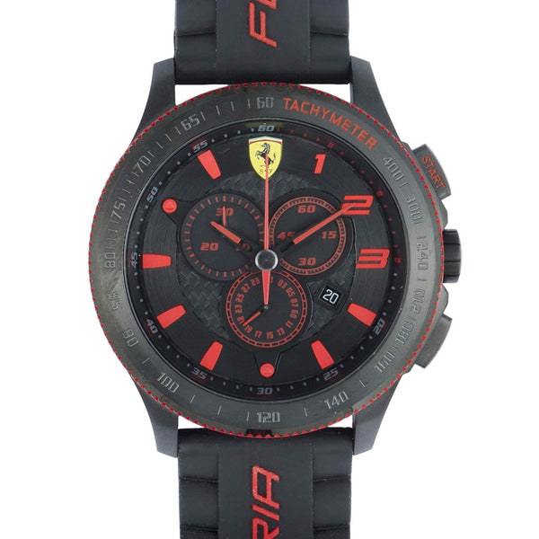Ferrari Men's 830138 Scuderia  Chronograph Two-Tone Stainless Steel and White Ceramic Center Links Watch
