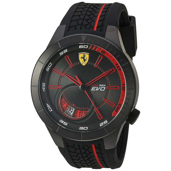 Ferrari Men's 830339 Red Rev Evo Black Silicone Watch