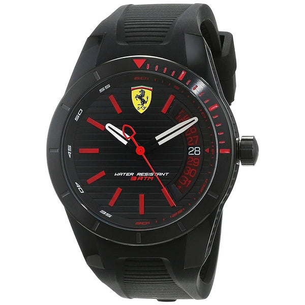 Ferrari Men's 830428 Race Day Black Silicone Watch