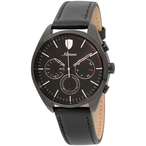 Ferrari Men's 830503 Abetone Black Leather Watch