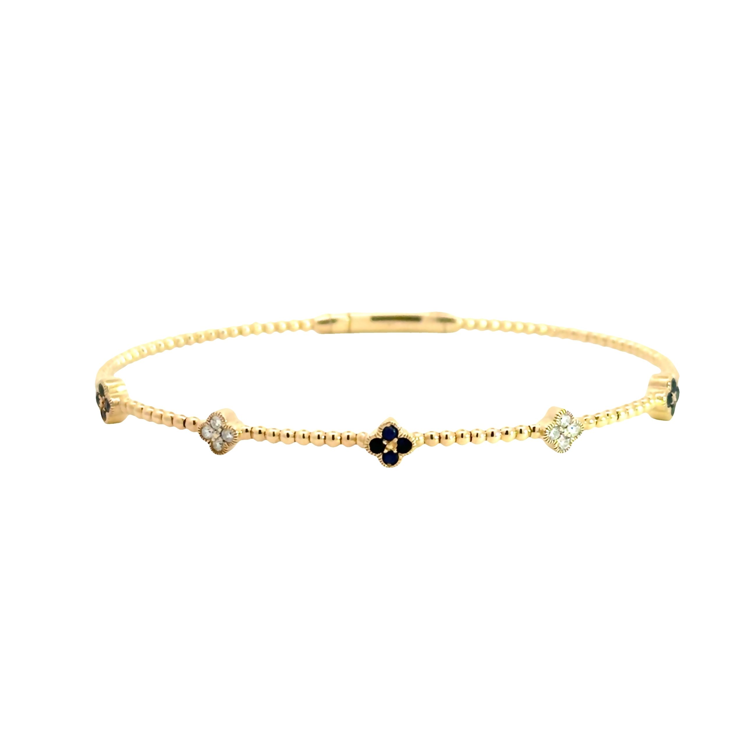 Floral Bangle Bracelet