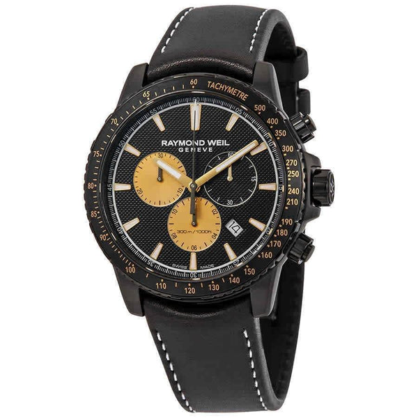 Raymond Weil Men's 8570-BKC-MARS1 Tango Chronograph Black Leather Watch