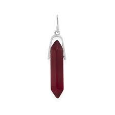 Ruby Spike Pendant (Silver/Ruby)