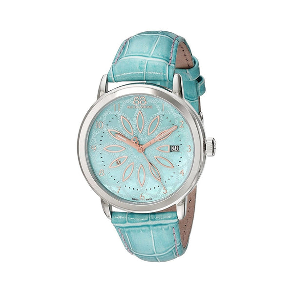 88 Rue Du Rhone Women's 87WA140015 Double 8 Green Leather Watch